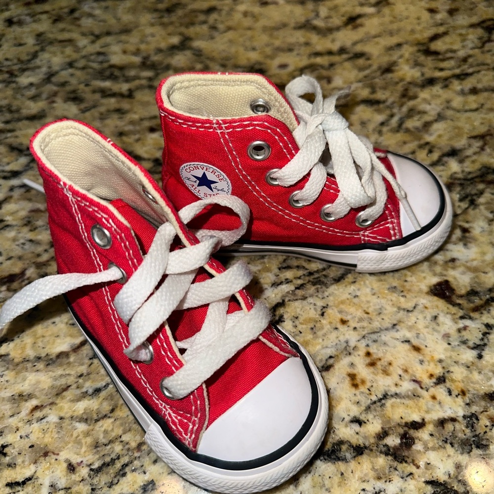 Converse Red High-Top Sneakers TODDLER